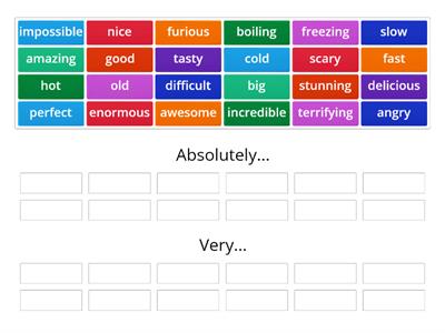 Adjectives (gradable/non-gradable)