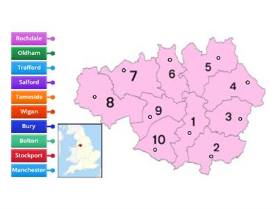 Greater Manchester Boroughs Geography