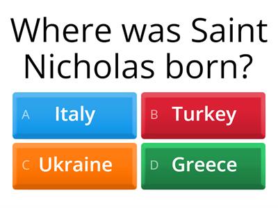 Santa Claus quiz