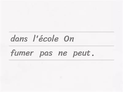 N2 - Phrases à mettre en ordre 1