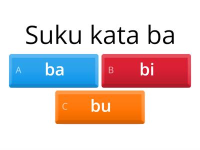 BAHASA MELAYU 4 TAHUN suku kata ba bi bu Sa si su(cikgu Mimi)