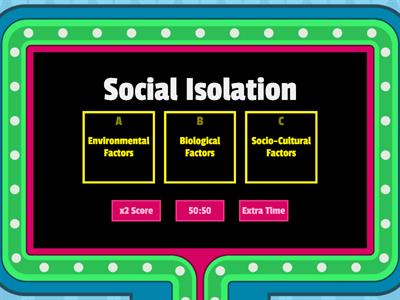 Quiz Show - Factors Affecting Population Groups