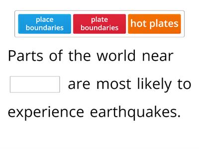 Volcanos and Earthquakes