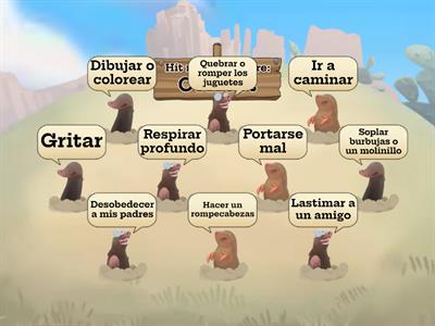 Whack-a-mole de Habilidades de Afrontamiento (Coping Skills Whack-a-mole in Spanish ONLY)
