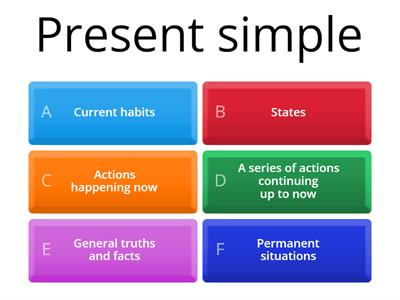 Ingles: present tenses