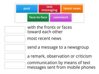 Communication vocabulary