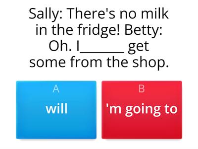 Grammar Review: Will/be going to