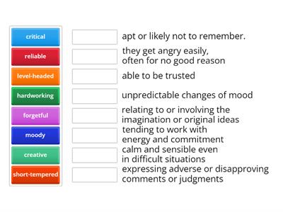 Personality traits