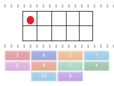 Find the tens frame matching number.