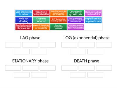 Microbe growth phases group sort