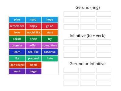 English File pre-intermediate File 7B gerund or infinitive