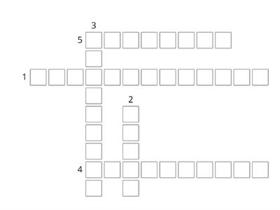 CROSS WORD PUZZLE