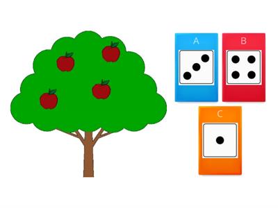 Hány alma van a fán? Dobókockás