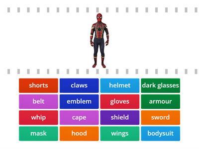 Superheroes outfit TS elem summer