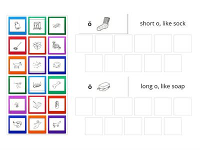 WWP Sort 10: Picture Sort Short and Long O