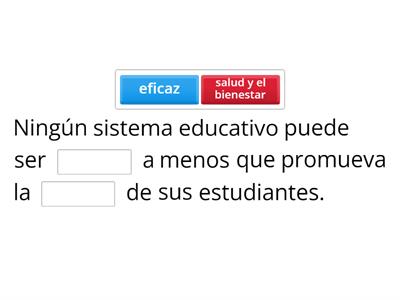 Prácticas de Buena Salud vs Buen Aprendizaje