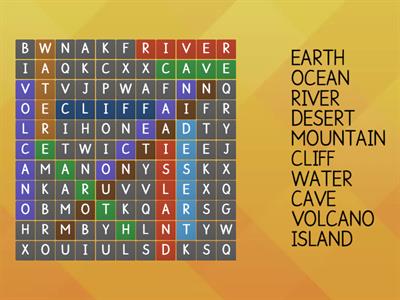 Oxford Our Earth Word Search