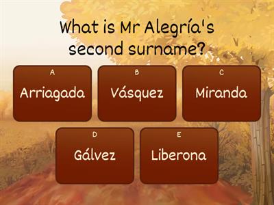 Getting to know Mr Alegría