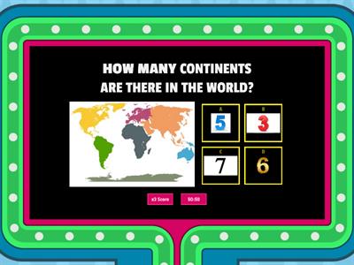 CONTINENTS QUIZ