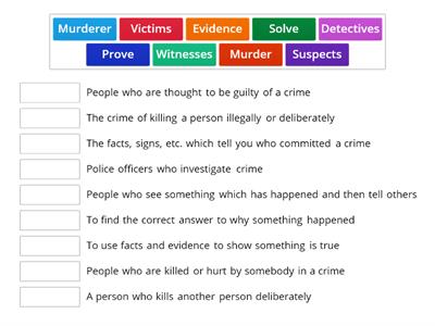 Vocabulary: Crime