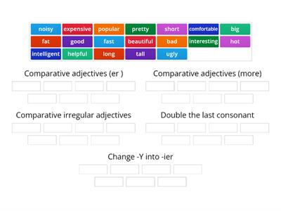  Comparative adjectives 