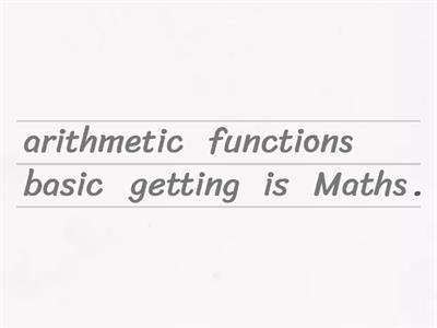 Maths "fact fluency"