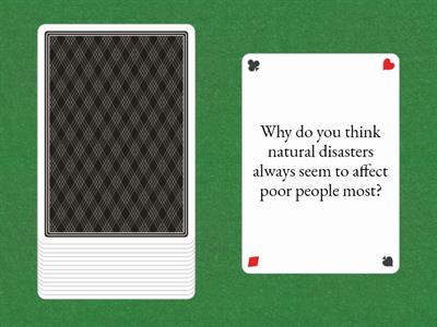 Natural disasters speaking