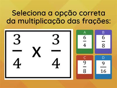 Multiplicação de frações 