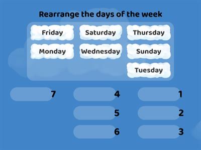 days of the week 