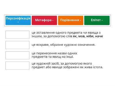 Художні засоби 5 клас