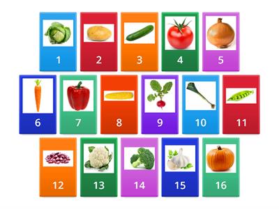 BASIC VOCABULARY – VEGETABLES