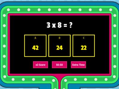 Multiplication Game Show 乘法