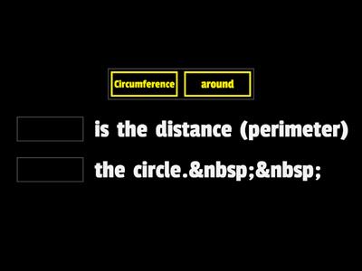 CFU 7.9 A Circumference and Area of Circles -Vocabulary Check