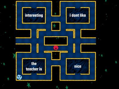 Maze chase describing school 