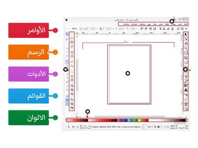 برنامج الرسم inkscape (واجهة البرنامج)