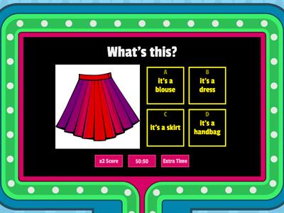 Clothing (Gameshow Quiz)