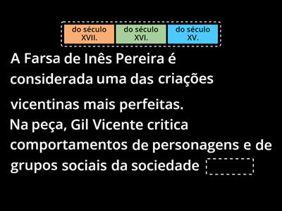 Farsa de Inês Pereira | Sátira social 