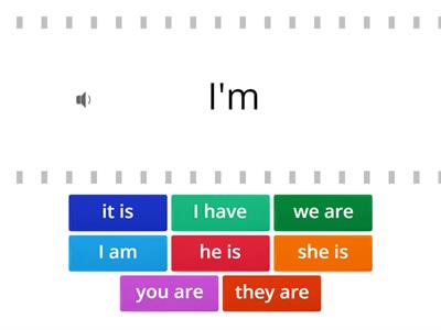 Contractions with is, are, am, have