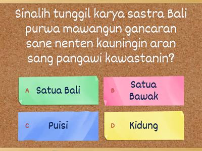 Satua Bali Quiz