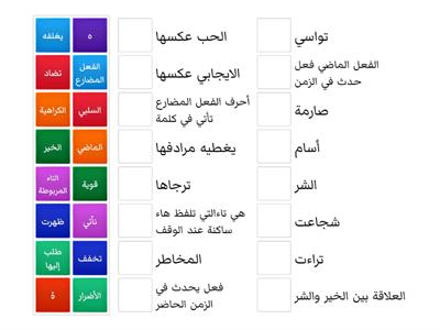 اسئلة لغة عربية عمل الطالب كرم ابو مشايخ