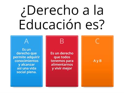 DERECHO A LA EDUCACIÓN