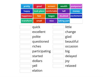 EAL SYNONYMS