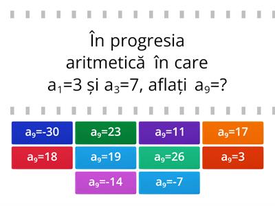 Progresii aritmetice Clasa a IX-a