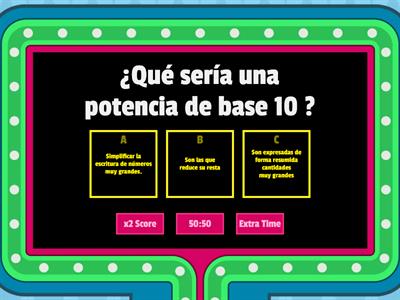 La potencia  de base 10 