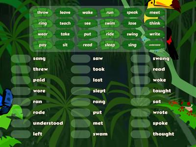 3. Irregular Verbs Set 2 Past Tense Matchup