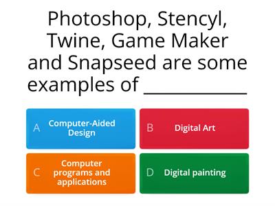 QUIZ computer art applications