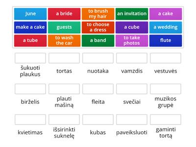 Family and friends 2. Unit 12. Vocabulary.