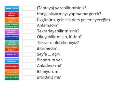 frasi utili con traduzione in turco