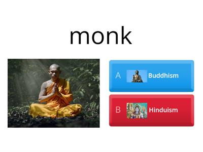 Sacred buildings key words - Buddhism or Hinduism?