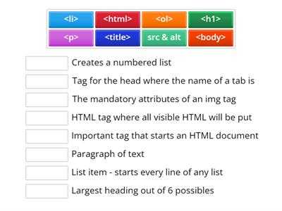 WDD HTML tags